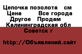 Цепочка позолота 50см › Цена ­ 50 - Все города Другое » Продам   . Калининградская обл.,Советск г.